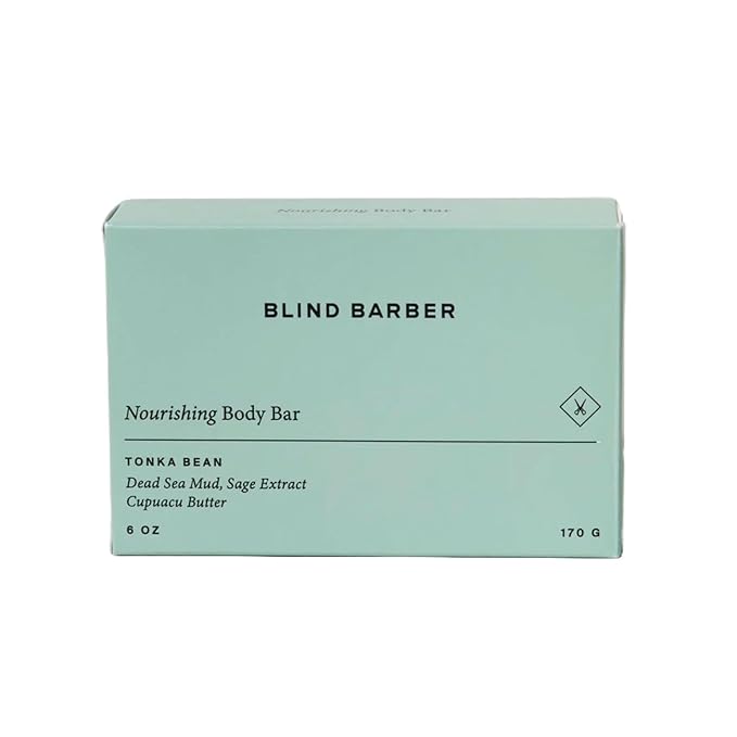 Blind Barber Nourishing Bar Soap for Men - Hydrating Body Bar Soap - Moisturizing Body Wash That Gently Cleanses & Leaves Skin Moisturized (6 Ounce)