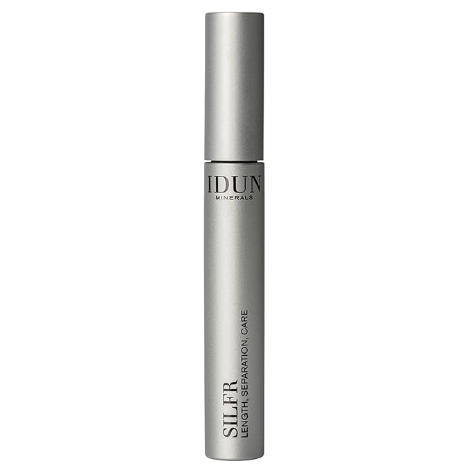 IDUN Minerals Mascara Silfr - Long Lasting, Thickening Brown Mineral Mascara - Flexible, Anti-Clumping Tapered Wand for Easy Lash Separating - Vegan, ophthalmologically Tested- Silfr Brown - 0.34 oz