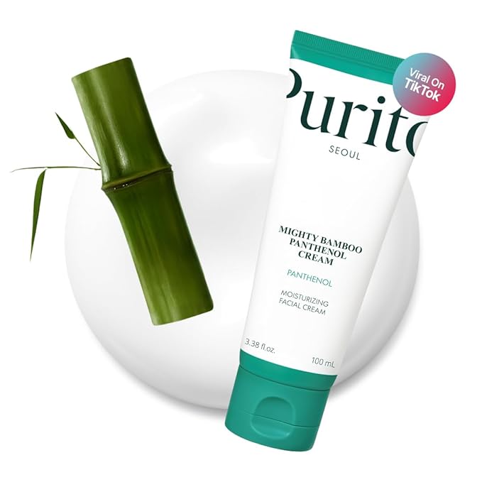 PURITO Panthenol 10% Post-Acne Cream | Moisturizer for Blemish Marks, Barrier Repair | Silicone-Free, Non-Comedogenic, Fragrance-Free, Vegan & Cruelty-free | Korean Skincare, 100mL 3.38 fl.oz