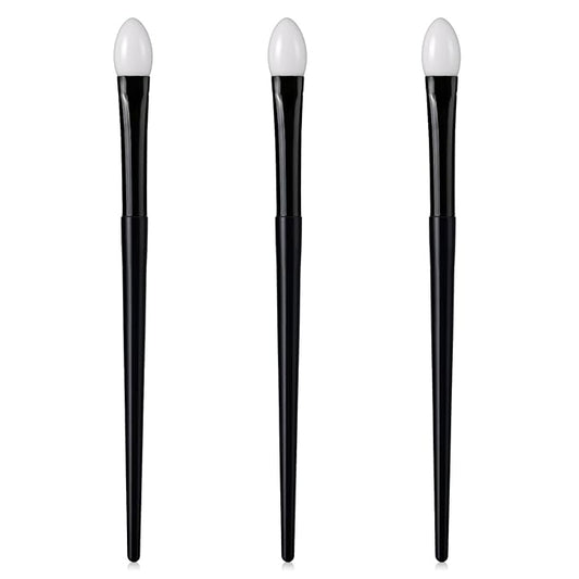Molain Silicone Eyeshadow Brush, Makeup Applicator Lip Mask Makeup Brushes Silica gel Makeup Eyebrow Lipstick Brushes Lip Mask Makeup Brushes for Liquid Eye Shadow Applying Cream(3Pcs)