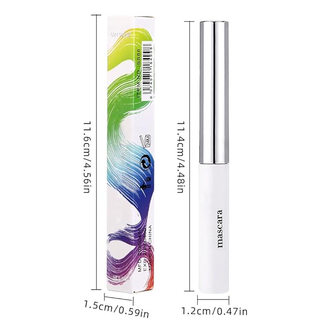 Blue purple green mascara for eyelashes Waterproof 3 pcs set,Royal Eyelash Mascara Long lasting Charming Voluminous Cruelty Free Vegan Eye Makeup Eyelashes for Women (Blue+green+purple)