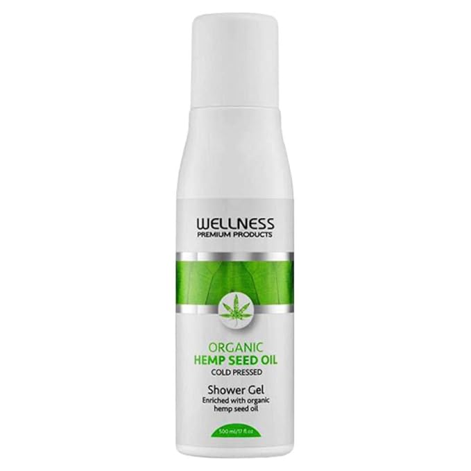 Wellness Premium Products Hydrating Shower Gel With Cold-Pressed Organic Hemp Seed Oil, 500ml