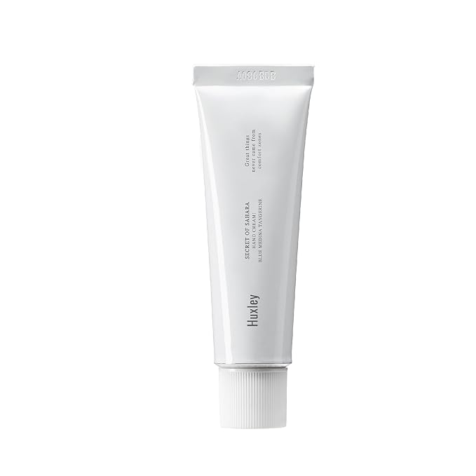 Huxley Secret of Sahara Hand Cream 30ml | Hydrates, Nourishes & Softens Skin | Non-Greasy Moisturizer that Soothes and Softens Hands | Hand Cream for Women & Men (1.01 Fl Oz, Blue Medina Tangerine)