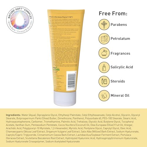 Procure Keratosis Pilaris Cream – 6 oz Exfoliating Body Lotion with Glycolic Acid & Willow Bark Complex, Soothes Rough, Bumpy “Strawberry Skin”, Clean & Hypoallergenic