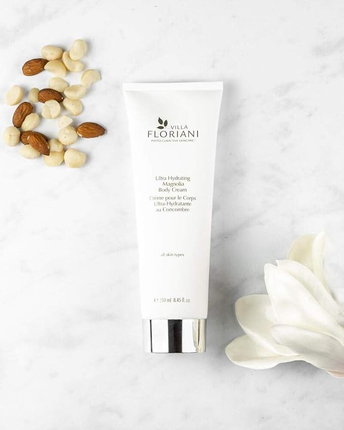 Villa Floriani Ultra Hydrating Body Cream for Dry Skin Handcrafted in Italy | Body Moisturizer for Women with Magnolia & Centella | Firming Treatment, Vegan Moisturizing Formula, Natural Ingredients