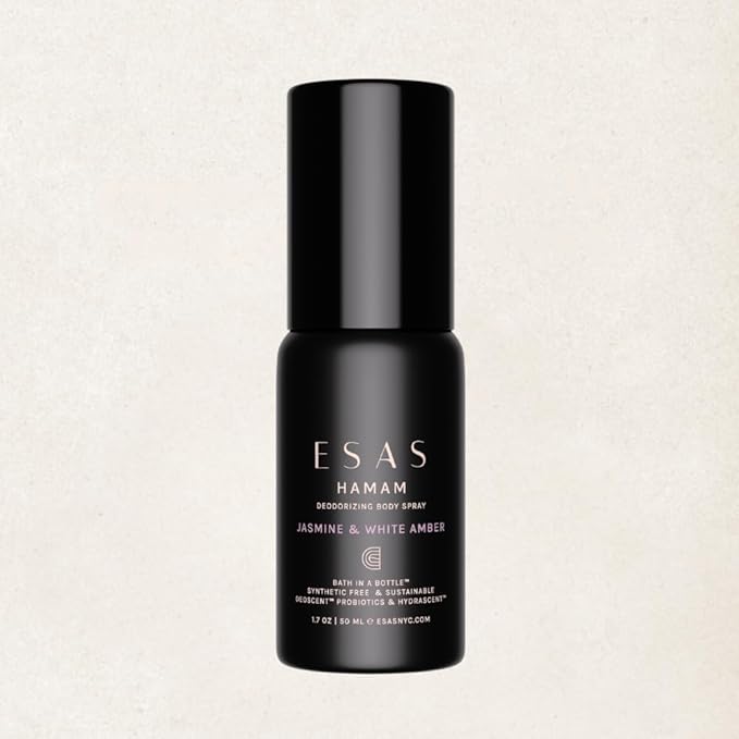 Esas Beauty Jasmine & White Amber Hamam - Organic Deodorant Body Spray - MADESAFE® - FLORAL | GREEN | WARM -1.7 oz
