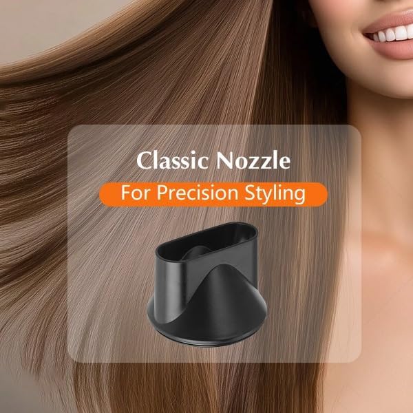 Hair Dryer, 1600W Small Foldable Hair Blow Dryer, Fast Drying Compact Hair Dryer, Black
