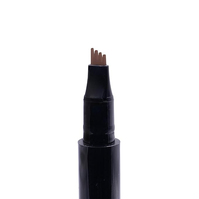 Arches & Halos Microblading Brow Shaping Pen - Fuller, More Defined Brow - Long-lasting, Smudge Resistant, Rich Color - Vegan and Cruelty-Free Makeup - Dark Brown - 0.026 oz