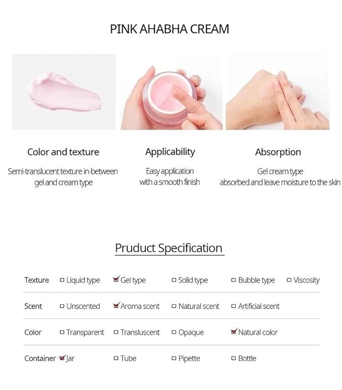 NACIFIC Pink AHA BHA Facial Cream 50ml