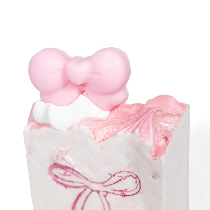 FinchBerry Pretty in Pink Favors Set Handcrafted Vegan Soaps with Natural Oils and Luxurious Lather, for Weddings Showers and Special Celebrations 12 Bar Soap Set 2.5 oz Each