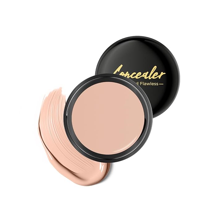 Multi-Use Pot Concealer Full Coverage - Under Eye Concealer waterproof no Transfer, for Dark Circles, Blemishes, Makeup Brightens for Sensitive Skin, Light Skin Tone 0.53 Oz