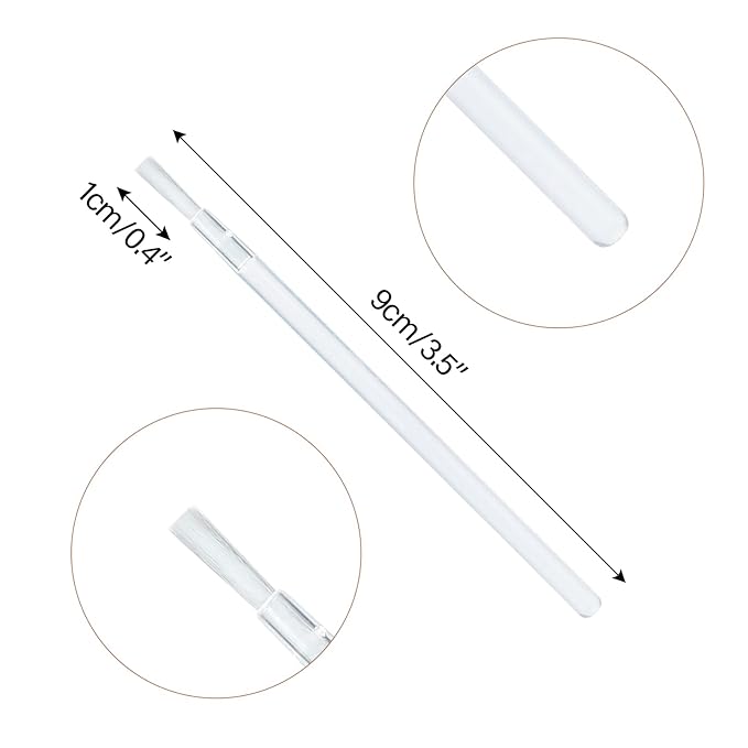 G2PLUS Lip Brushes, 50Pcs Disposable Lip Gloss Wands, Portable and No-Clean Lipstick Applicator, Nail Polish Brushes Makeup Tool for PYO Cookie Paint, Painting, Detail Brush