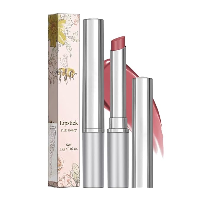 Tinted Lipstick Hydrating Natural Glossy Lip Balm Honey Collection Lipstick Set, Pink and Dark Shades Long-lasting (Pink, 0.07oz)