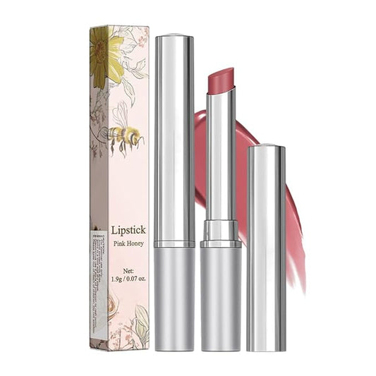 Tinted Lipstick Hydrating Natural Glossy Lip Balm Honey Collection Lipstick Set, Pink and Dark Shades Long-lasting (Pink, 0.07oz)