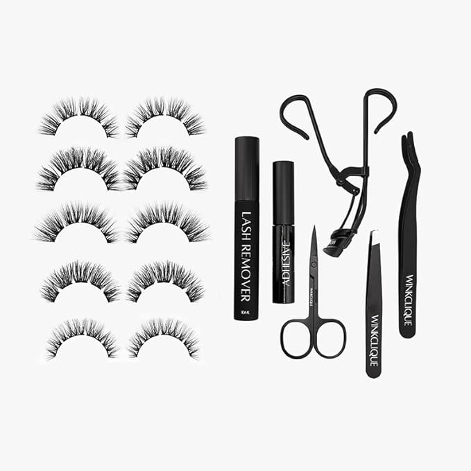 Starter Kit - Bold Glam - False Eyelash Complete Kit With Tools and 5 Lash Styles (Collection 03)