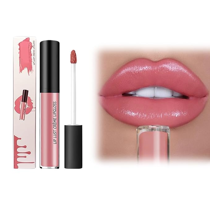 12 Colors Cream Texture Lipstick, 2025 Upgraded Waterproof Long-Lasting Moisturizing Lip Gloss, Non-Sticky Lip Stain Makeup for Daily Special Occasions (4)