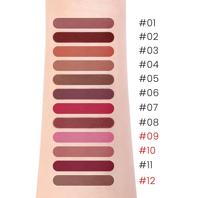 evpct 3Pcs Retractable Lip Liner Pencils Set Pack for Shaping & Sculpting Lips, Pink Chestnut Maroon Dark Taupe Brown Creamy Matte Velvet Pigmented Lip Liner lipliners Crayon Lipstick,09 + 10 + 12