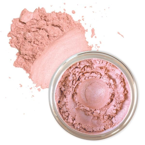BellaTerra Cosmetics Mineral Bronzer – Travel Compact Vegan Tanning Contour Powder for Face & Body – Soft Synthetic Bristles for Smooth Foundation, Powder Sensual (Rose Petal)