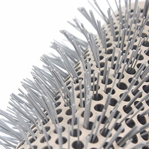 Round Brush Set for Blow Drying Curling, Professional Ceramic Ion Thermal Barrel Brush Leaves Hair Shiny Heat Styling Brush 5 Different Sizes Works Very Well with The Blow Dryer