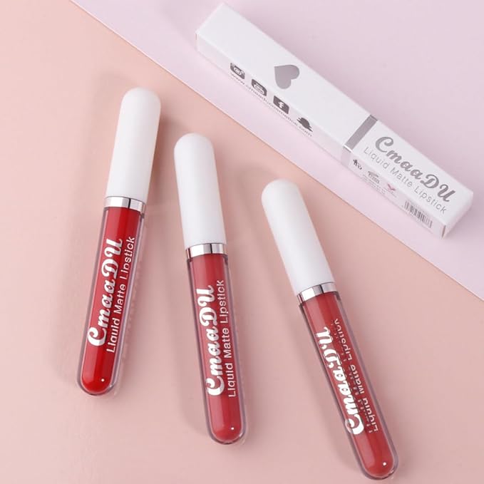 evpct 1Pcs Purple Liquid Matte Lipstick Lipgloss Set for Women, labiales mate 24 horas originales matte larga duracion 24 Hour Lipstick Lip Stains Long Lasting Waterproof 24, 11#