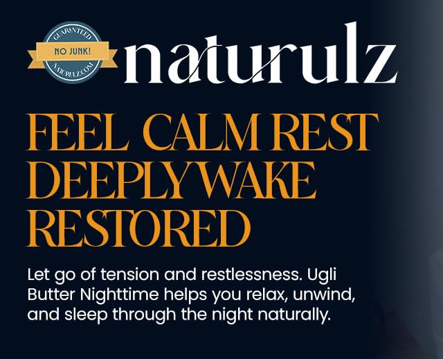 Ugli Butter Hemp Night Cream 4oz –Calming Nightly Hemp Topical with Soothing Lavender, Calming Chamomile & Relaxing Passionflower. Ease Restless Muscles & Support a Healthy Sleep Cycle Melatonin Free