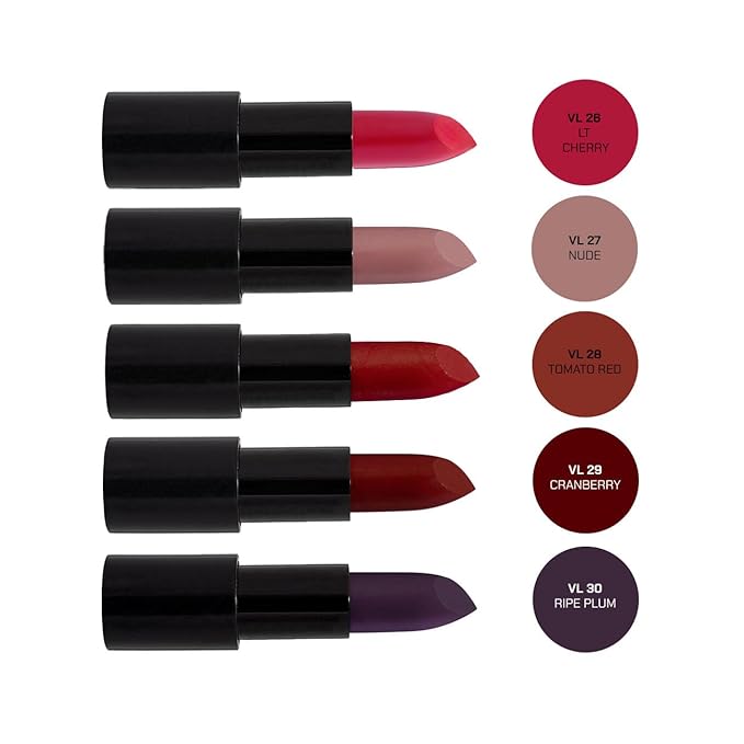 Radiant Professional Advanced Care Lipstick - Ultra Nourishing, Moisturizing Long Lasting Matte Lipstick With Vitamin E- UVA UVB Filters - VELVET (28 Tomato Red)