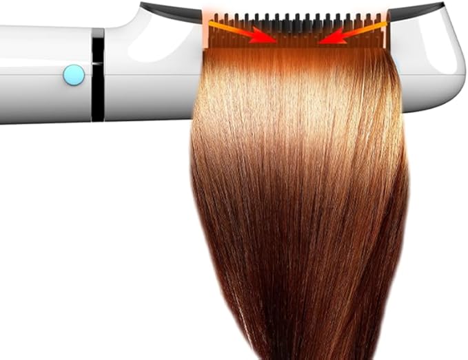 InStyler Airfocus Hot Brush, Ceramic Heated Styling Tool, White