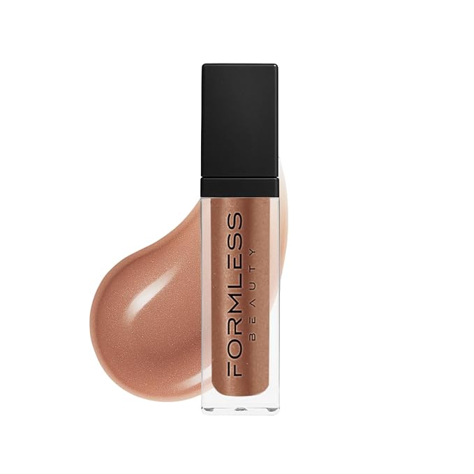 Formless Beauty | Euphoria Lip Gloss by Jenny McCarthy | Chestnut-Brown Shine | Vegan Hydrating Formula | Non-Sticky Aloe & Jojoba Infused | Paraben & Cruelty Free | Natural Lip Enhancer
