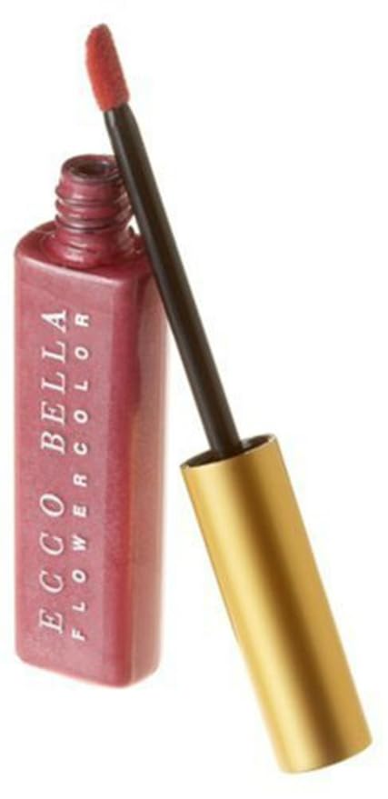 Ecco Bella Natural Lip Gloss – Non-Sticky Moisturizing Lip Shine for Women – Long Lasting Glossy Finish with Flower Cutins – Clean Beauty Formula – Lightweight & Hydrating – Pleasure
