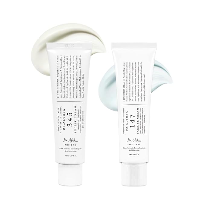Dr.Althea Dual Cream Set | Soothing Recovery & Deep Hydration, Korean Vegan Skincare for All Skin Types