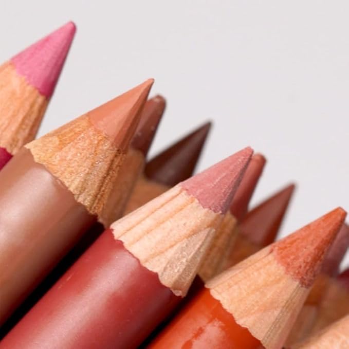 Palladio Lip Liner Pencil, Wooden, Firm yet Smooth, Contour and Line with Ease, Perfectly Outlined Lips, Comfortable, Hydrating, Moisturizing, Rich Pigmented Color, Long Lasting, Aubergine
