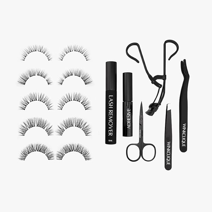 Starter Kit - Natural Beauty - False Eyelash Complete Kit With Tools and 5 Lash Styles (Collection 01)