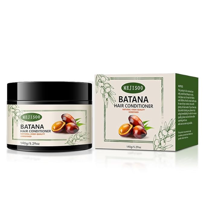 Batana Oil Conditioner for Dry Damaged Hair – Hydrating & Repairing Hair Treatment with Organic Batana Oil, Sulfate-Free & Paraben-Free – Smoothing, Detangling, Color Safe, 5.3 fl oz