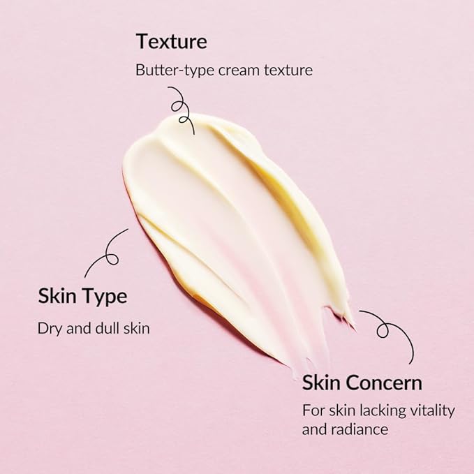 Whamisa Organic Flowers Nourishing Cream, 95.2% Organic, Waterless Formula, Fermented Postbiotic for Deep Hydration & Soothing, Moisturizing, Korean Skin Care (50ml)