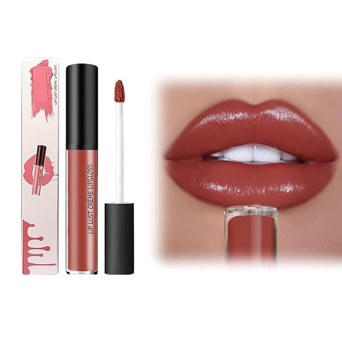 12 Colors Cream Texture Lipstick, 2025 Upgraded Lip Stain Long Lasting Waterproof, Non-Sticky Lip Staining Oil Full Coverage Lips Makeup (12)