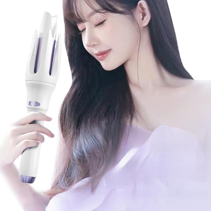 Fully Automatic Curling Iron, 4-Speed Intelligent Temperature Control, Electric Rotating Large Wave Long-Lasting Shaping 32mm Large Roller Rotating Curling Iron