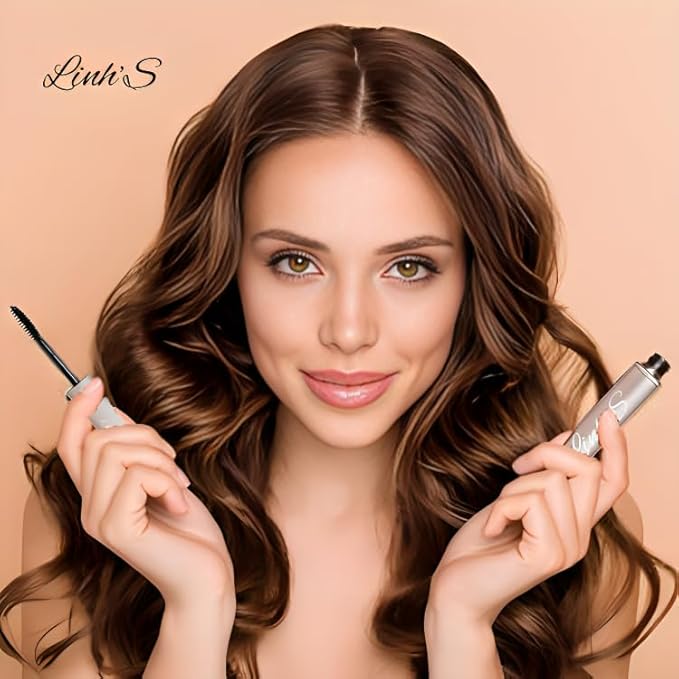 Linh’s | Growth Serum Mascara-Infused Ultra-Black washable for Longer, Voluminous Lashes – Smudge-Proof & Clump-Free | Growthing, Lengthening, Defining, Curling