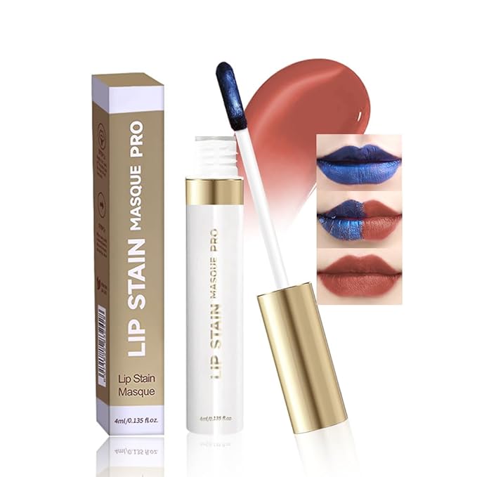 Matte Liquid Lip Gloss Peel Off Masque - Peel Off Lip Stain Tattoo, Long Lasting Waterproof Transfer-proof Lip Mask Lip Stain Peel Off Lip Gloss, Peel Off Lip Tint for Lip Makeup-Nude Latte04#