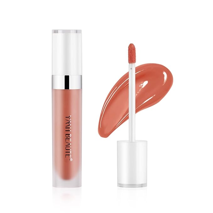 Liquid Blush Cream Blush Makeup, Pigmented, Lightweight, Breathable, Sheer Flush, Waterproof, Long-Wearing, Natural-Looking Dewy Cheek Tint (Maple Orange Brown 04)