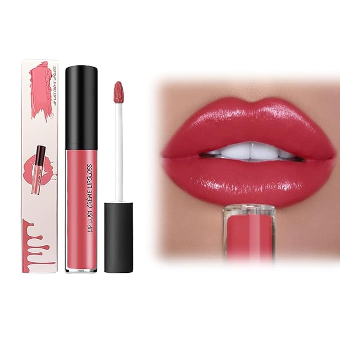 12 Colors Cream Texture Lipstick, 2025 Upgraded Waterproof Long-Lasting Moisturizing Lip Gloss, Non-Sticky Lip Stain Makeup for Daily Special Occasions (1)