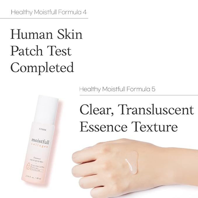 ETUDE Moistfull Collagen Essence, Serum for Face, Moisturizer, Super Collagen Water, Sensitive Skin, Moisturizing Essence, Long-Lasting Formula, Korean Skin Care, Beauty (2.70 Fl Oz)