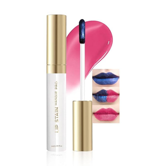 Matte Lip Stain Wipe Off Masque - Peel Off Lip Stain Tattoo,Lip Gloss for All Skin Types, Peel Off Lip Liner Stain Tattoo Long-Lasting Proof Waterproof Smudge(8#vibrant pink)