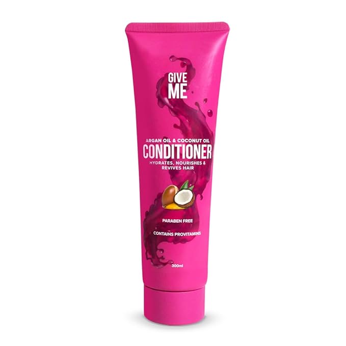 Give Me Cosmetics Conditioner for Dry Hair, Nourishes & Strengthens, Intense Hydration, Argan and Coconut Oil plus Betaine Provitamins B5, Paraben Free