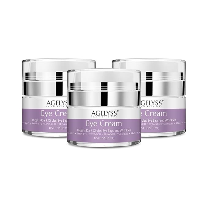 Restorative Eye Cream with Eyeliss™ - For Eye Bags, Dark Circles & Fine Lines - Paraben-Free, Cruelty-Free, Vegan - 0.5 fl oz. - Pack of 3