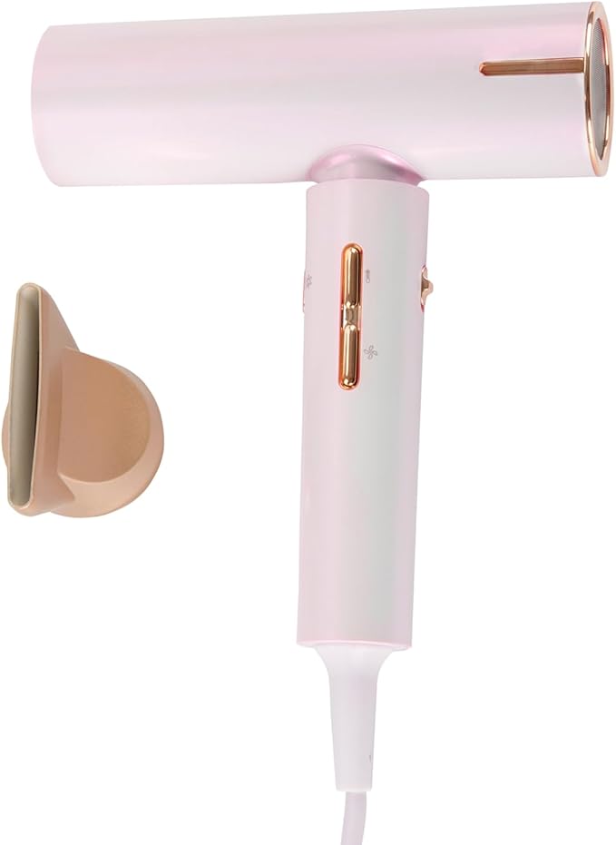 Professional Ionic Hair Dryer, 1800W, Fast Drying Low Noise Blow Dryer, All Hair Types, No Heat Damage, Travel with Concentrator, Professional Lightweight Ionic Hair Dryer for Women and Men