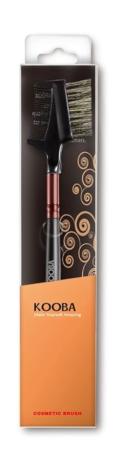 KOOBA Eyebrow Brush and Eyelash Comb, Portable Makeup Eye Powder Foundation Brush, Beauty Cosmetic Tool for Professional and Travel