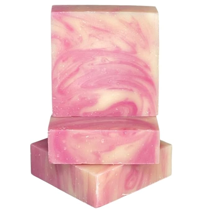 Dr. Wally's Handcrafted Soap Lilac Bar 5 oz, with Shea Butter and enrich with Olive Oil, All Natural - Cold process - 100% Handmade - Made in USA, pack of (3)