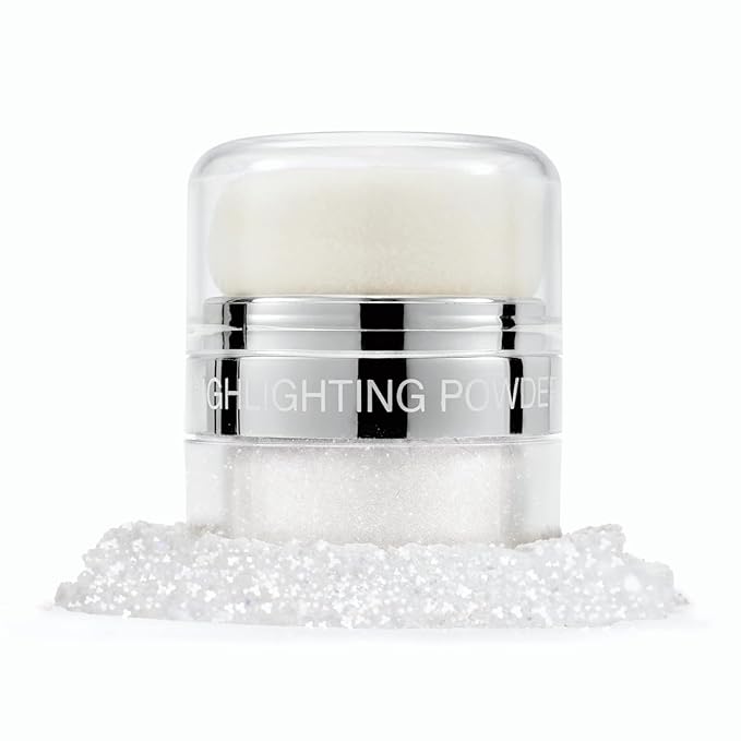Glitter Air Cushion Highlighter Powder - 3D Contour & Brighten Face, Eyes, Body, Hair | Pearlescent Patting Powder Create a Shimmering Look | Easy-Use & Perfect for Daily & Special Occasions