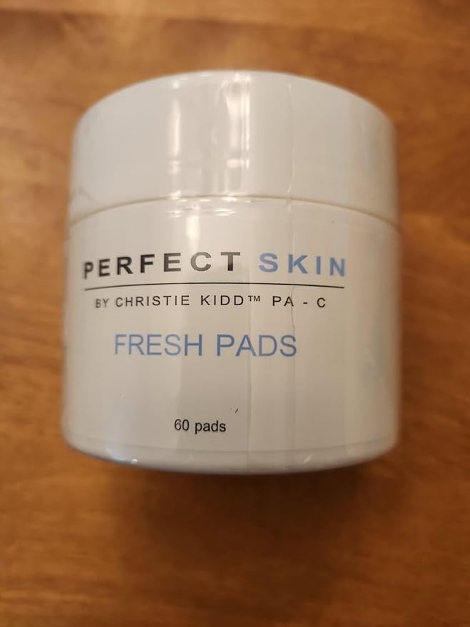 PERFECT SKIN BY CHRISTIE KIDD, PA-C Fresh Pads – BHA Salicylic Acid Acne Treatment Pads with Niacinamide, Willow Bark & Witch Hazel – Reduces Blemishes, Tightens Pores, Brightens Skin - 60Pads