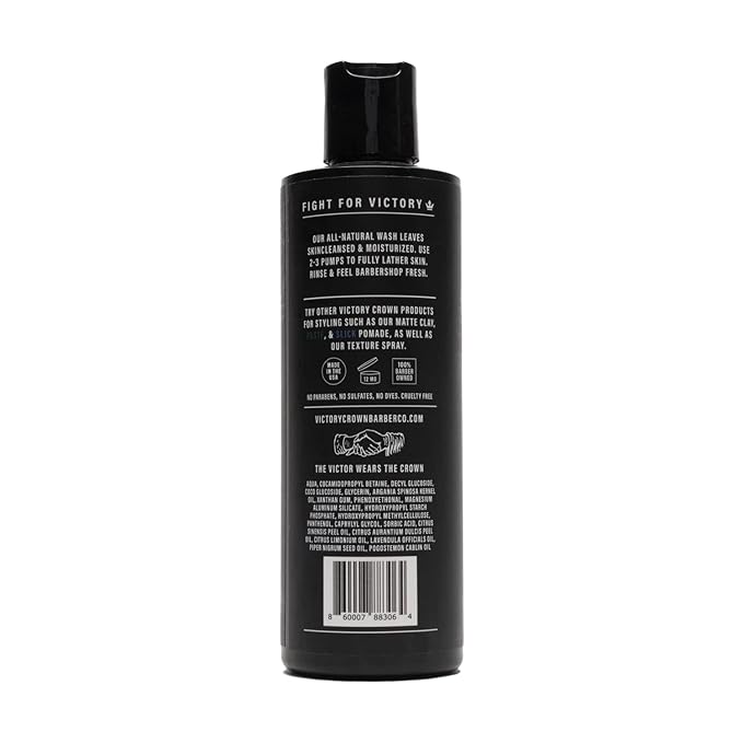 Moisturizing Body Wash Plant-Based Cleanser with Coconut & Pumice Extract, 8 Oz